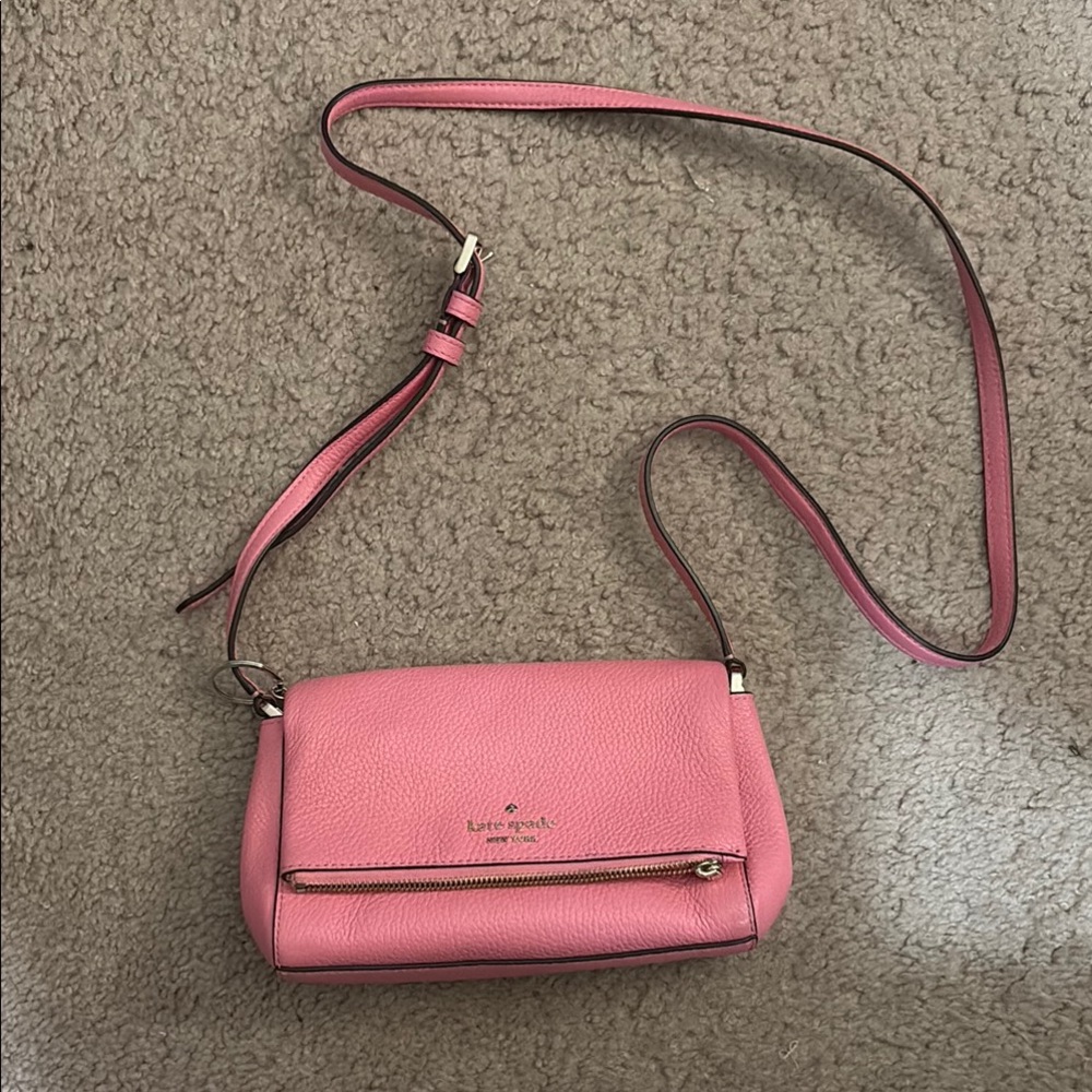 Kate Spade Pink Crossbody Bag with Adjustable Strap